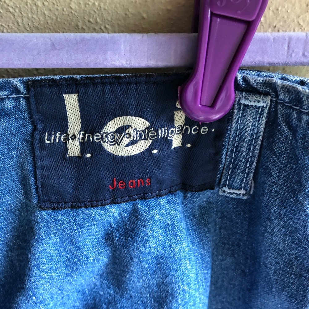 Vintage L.E.I. Bell Bottom Penny Lane Retro Jeans. Y2K. 100% Cotton. Size 7 - Picture 10 of 12
